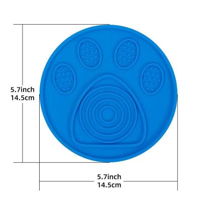 China 2020 Viable Hot Selling Dog Bath Lick Mat Suction Cup Pet Feeders Slow Bathing Licking Mat for sale