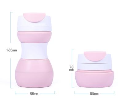 China Hot sale factory price sustainable expandable collapsible travel sports drink collapsible silicone water bottle for sale