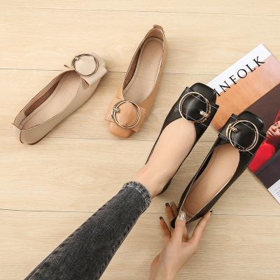 China Women 2019 Women Anti-slippery Flat Casual Flats Shallow Boat Shoes Slip On Ladies Loafers Well Women Flats for sale