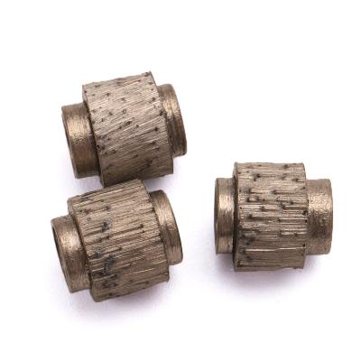 China Factory direct sale 11.5mm diamond stone rope saw beads cut stone mine site steel pipe removal for sale