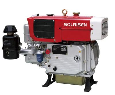 China SOLRISEN Horizontal Single Cylinder 18HP Four Stroke Diesel Engine SR1105N Water Cooled Diesel Engine SR1105N for sale