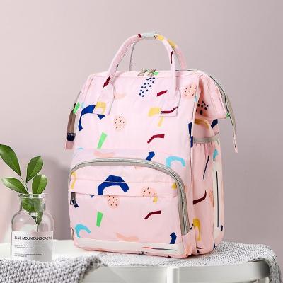 China Scratch-Resistant Large Capacity Maternal And Infant Mothers Outside Oxford Cloth Waterproof Backpack With Multifunctional Infant Baby Walking Bag for sale