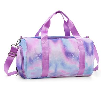 China Durable Factory Custom Overnight Duffel Bag With Shoe Compartment Ballet, Small Waterproof Sports Gym Bag And Tie Dye Dance Bag for sale