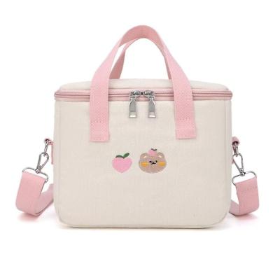 China Cute Anti-theft Women's Lunch Bags, Large Capacity, Handle and Strap, Kawaii Lunch Box for Kids Boys Girls Work School Teen Gifts for sale