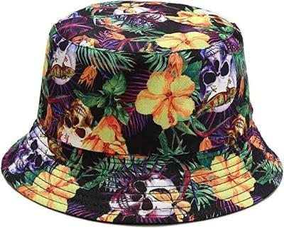 China Casual Packable Reversible Printed Sun Hats, Fisherman Outdoor Summer Travel Hiking Beach Hats, Custom Bucket Hats for sale