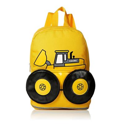 China Factory OEM Custom Boys Tractor Picnic Toddler Backpack 100% Polyester With Durable And Lightweight Design, Lovely For Kids for sale