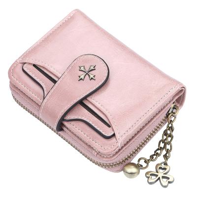 China Durable Factory Wholesale New All-in-One Women's Short Wallet With Tassel, Ladies Chain Cross-Body Zipper Coin Purse for sale