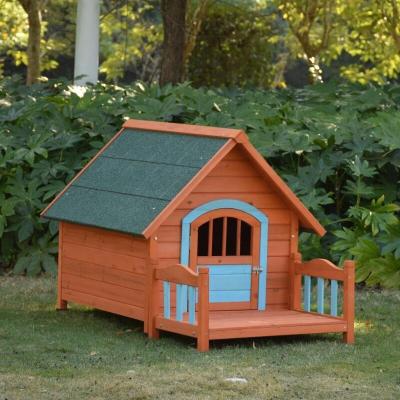 China SUNNYZOO Breathable Wooden Flat Pack Pet Cat Dog House Waterproof With Removable Door for sale