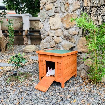 China SUNNYZOO Breathable Cheap Wooden Box Shape Hutch Rabbit Cages Rabbit House for sale