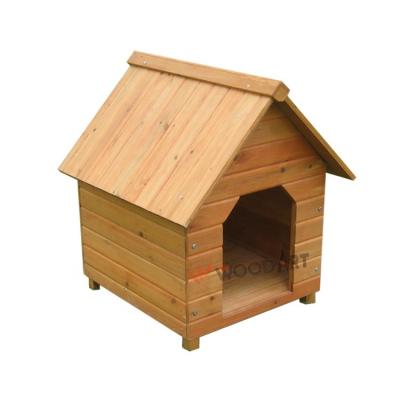 China Apex Roof Simple Design Cheap Viable Wooden Kennel House For Sale for sale