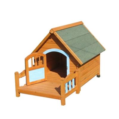 China Sustainable Wooden Flat Pack Pet Cat Dog House Waterproof With Removable Door for sale