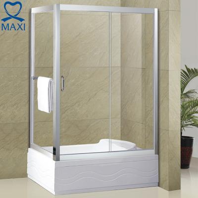 China OEM&ODM Modern Acrylic Shower Door Tempered Glass Frameless Bathroom Sliding Shower Door for sale