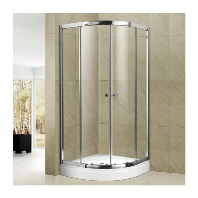 China Modern Online Shipping Bathroom Tempered Glass Enclosure Middle Sliding Acrylic Shower Door for sale