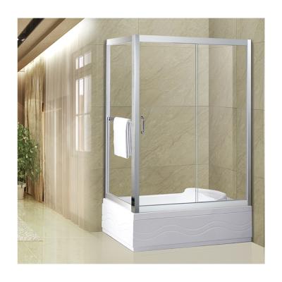 China Modern Bathroom Enclosure Tempered Glass Frameless Sliding Shower Door for sale