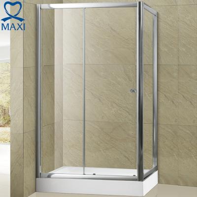 China Factory Direct Sale Modern Stainless Steel Frame Sliding Open Acrylic Shower Door for sale