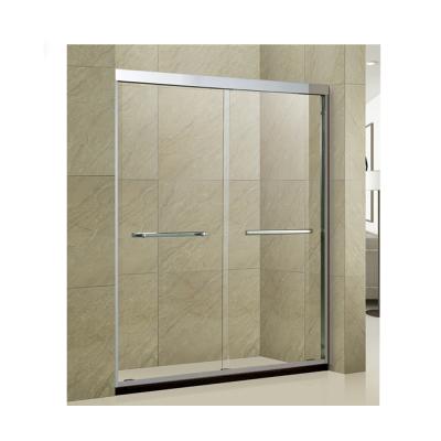 China Install Professional Factory Aluminum Frame Square Small Sliding Shower Glass Door For Household for sale