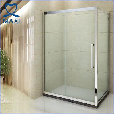 China Modern Luxury Stainless Steel Frame Rectangle Sliding Shower Enclosure M-16331 for sale