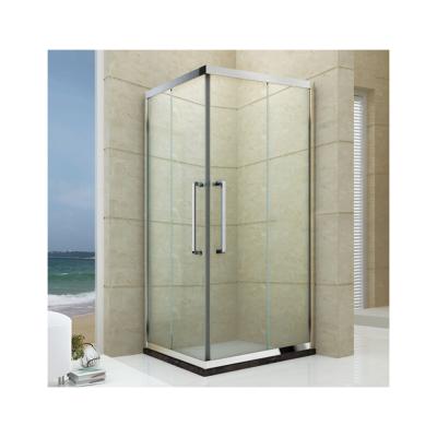 China Modern Factory Price Bathroom Shower Stainless Steel Frame Sliding Square Bath Shower Enclosure for sale