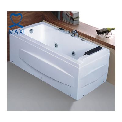 China Fashion Modern White Acrylic Massage Bathtub Indoor Bathtub for sale