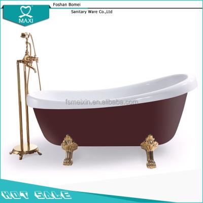 China Modern Hot Sale BA-8303 Claw Bathroom Acrylic Shower Bath Free Standing Bathtub for sale