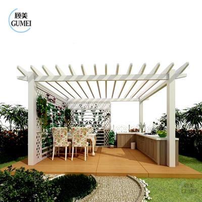 China Waterproof Aluminum Pergola Grape Trellis Gazebo Restaurants, Hotels for sale