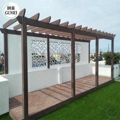 China Modern Design Grape Trellis Gazebo Outdoor Pergola Gazabo Opening Roof Waterproof Aluminium Garden Pergola en venta