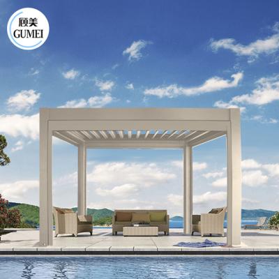 중국 Waterproof Louvered Roof Pergola Electric Gazebo Garden Aluminium Pergola 판매용