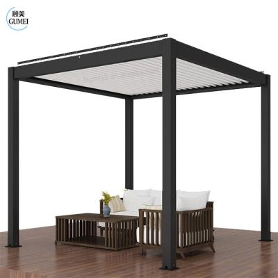 중국 Aluminium Pergola Louvered Roof Pergola Waterproof Motorized Bioclimatic Pergola For Garden 판매용