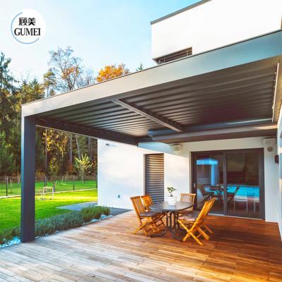 Cina Modern Luxury Motorised Outdoor Aluminium Louvre Pergola Garden Gazebo New Design Waterproof Aluminium Pergola in vendita