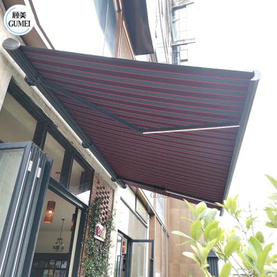 China Durable Outdoor Manuel Or Motorized Aluminum Window Awning Balcony Aluminum Awnings Accessories for sale