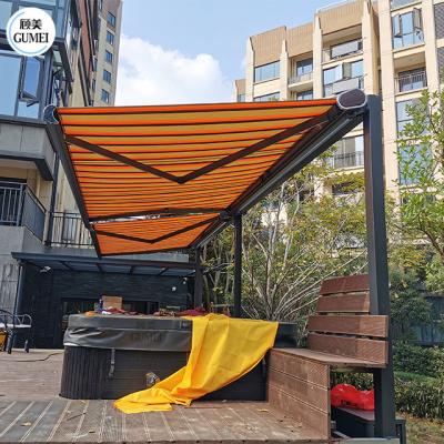 China High Quality Outdoor Balcony Aluminum Manual Sun Shade Retractable Awnings For Sale for sale