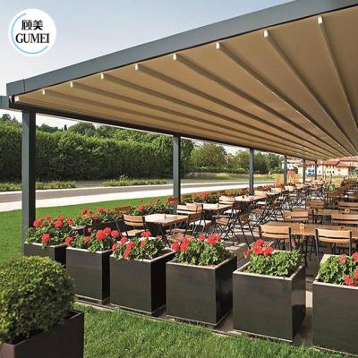 Китай Comfortable Waterproof Retractable Awning Shade System Aluminum Frame продается