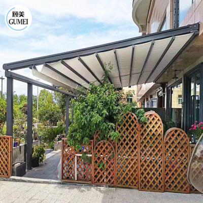 Cina Sun Shading Waterproof Retractable Awning Pergola Outdoor Terrace Sliding Shades For Restaurants Or Bars in vendita