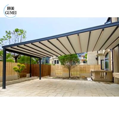 Китай High Quality Waterproof Retractable Deck Canopies Power Coating Custom Built Awning Cover продается