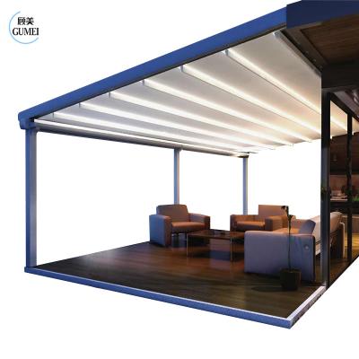 Китай Widely Used Aluminium Deck Folding Awning Terrace Roof Pergola Retractable Awings продается