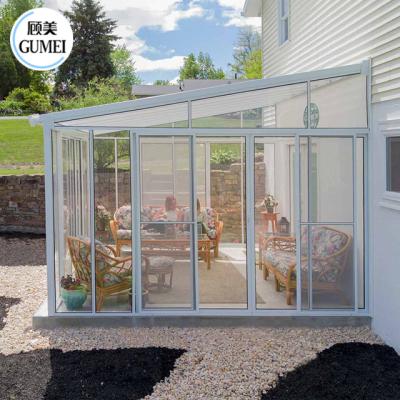 中国 Outdoor Green Houses Garden Glass House For Garden Customized Hollow Glass 4 Season Sunroom 販売のため