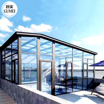 中国 Insulating Glass Garden Glass House Sun Room Glass House Enjoy Harmless Sunshine 販売のため