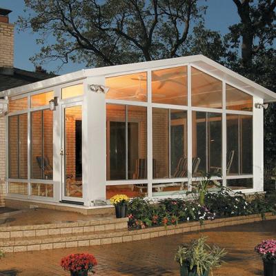 中国 Aluminum Alloy glass Garden Glass House accessories Lifetime GUMEI Metal Tempered Glass Sunroom 販売のため