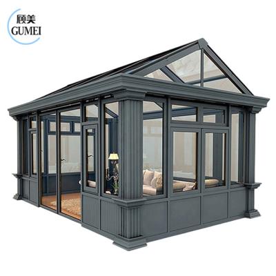 Cina Aluminum Frame Garden Glass House Tempered Glass Veranda Sunrooms Winter in vendita