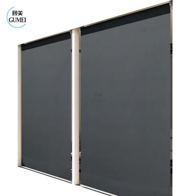 Cina Factory Price Garden Outdoor Motorized Zipper Track Screens Blinds Shade Roller Shutters Curtains in vendita