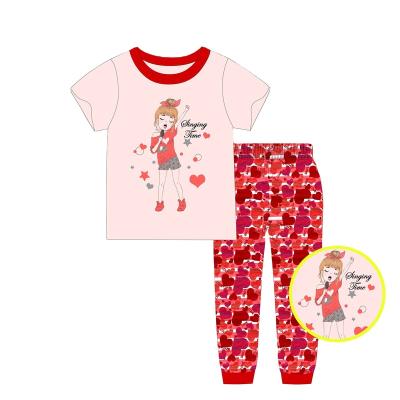 China Caluby Brand Summer Breathable 3-8 Years New Style Sleeve Pajamas Full Print Boy Short Series Children's Pants Wholesale for sale