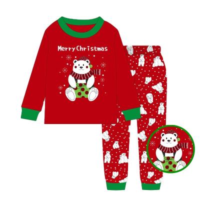 China Wholesale Breathable Pure Material Christmas Series Pajamas Style Kids 9-13 Years Old Pajamas Spot Long Sleeve Pants for sale