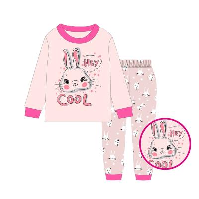 China Cute 3-8 Years Old Children's Pajamas Cartoon Style Children's Pajamas Breathable Cotton 100% Long Sleeves Wholesale Long Pants for sale