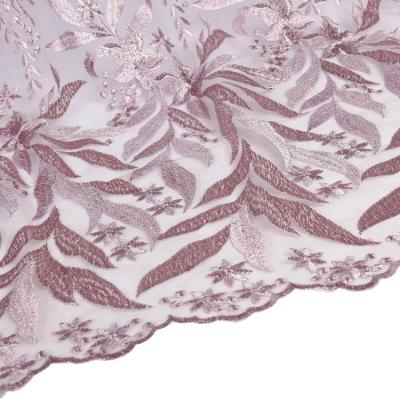 China Other OEM Products French Embroidery Wedding Trim Tone To Tone Knitted Dress Making Lace Fabric for sale