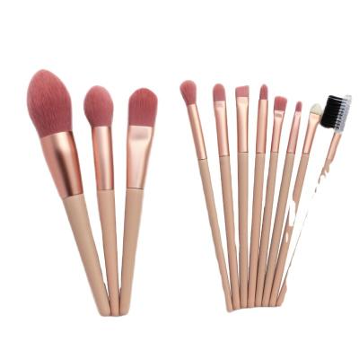 China Angular Blush Free Samples 11Pcs Factory Supply Factory Price Makeup Brush Set for sale