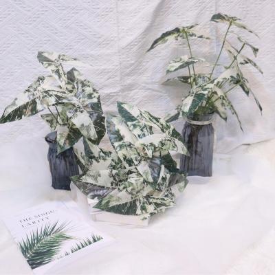 China Plastic Faux Silk Foliage Stems Plastic Decorative Plants Greenery Handmade Hanging Contact for sale