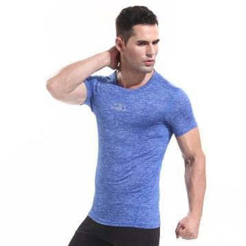 China Breathable Men's Tight Training Suit Jogging Short Sleeve Short Sleeve Sportswear for sale