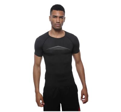 China Breathable Custom Logo Quick Dry T-shirt Mens Fitness Sport Short Sleeve Gym Wear for sale