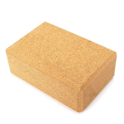 China Custom Printing Natural Yoga Pilates Cork Yoga Block Yoga Brick Eco - Friendly Sustainable for sale