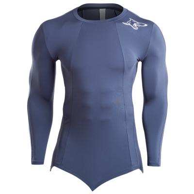 China Breathable Long Sleeve Exercise Compression T Shirt Fitness Men's Tight Dry Tops Exercise Running Shirt for sale